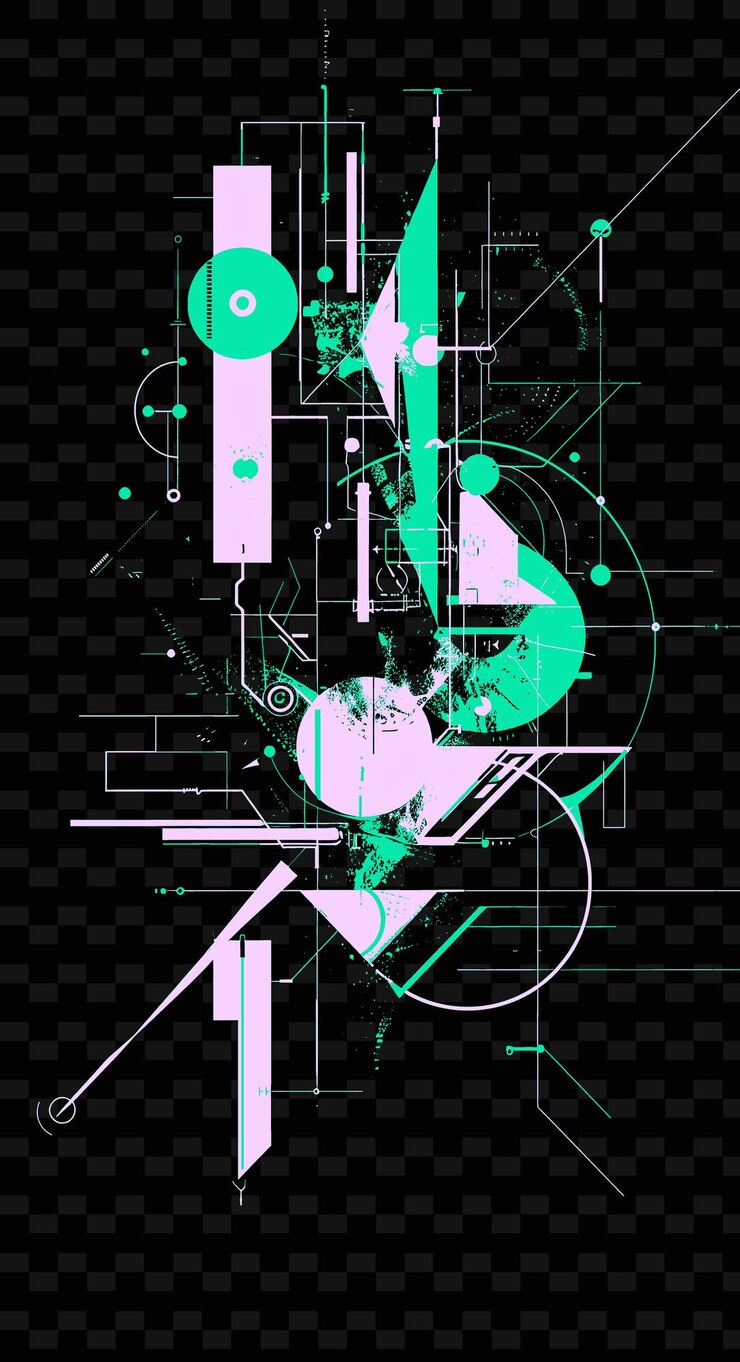 PSD futurist inspired poster with dynamic movement and technolog creative illustration idea designs