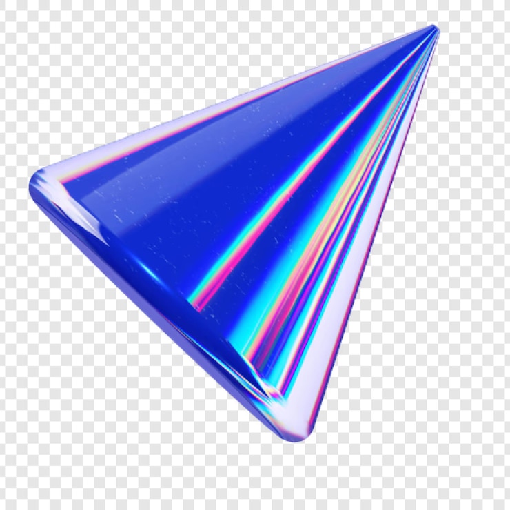 PSD 미래의 3d 홀로그래픽 블루 코너