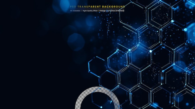 Futuristic abstract defocus flowing data matrix telemetry technology background