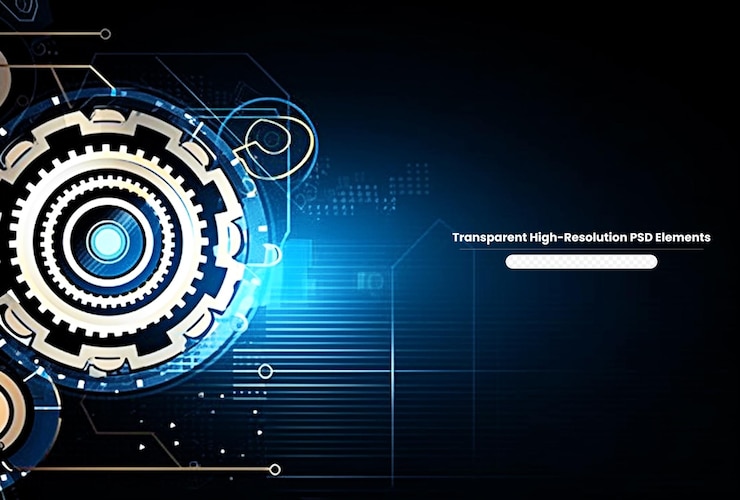 PSD futuristic abstract technology background innovation concept vector illustration