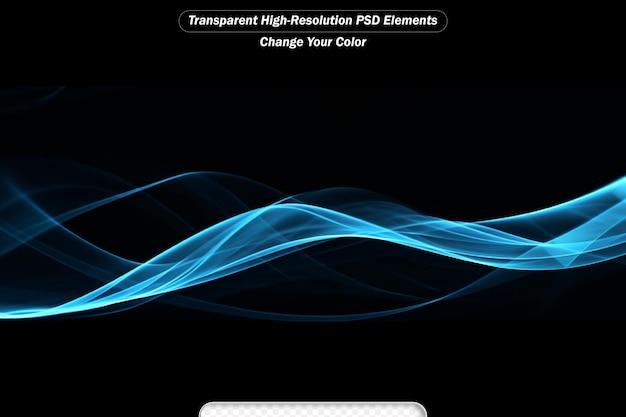 PSD futuristic color abstract glowing transparent background