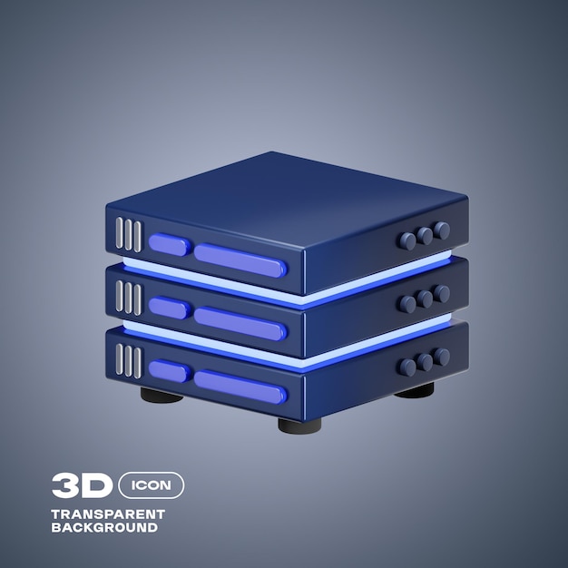 Futuristic Cyber Device 3D Icon PNG Template