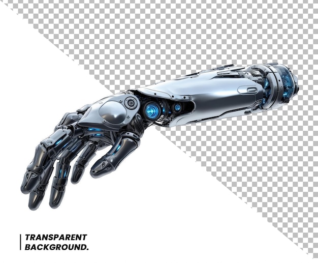 PSD futuristic design concept of a robotic mechanical arm