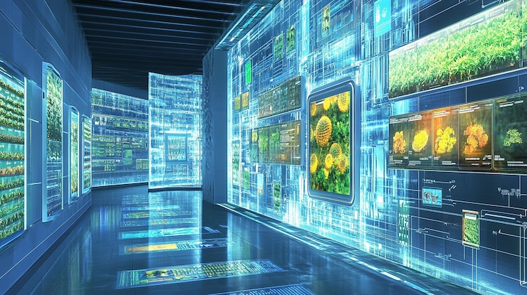 PSD futuristic digital agriculture data center