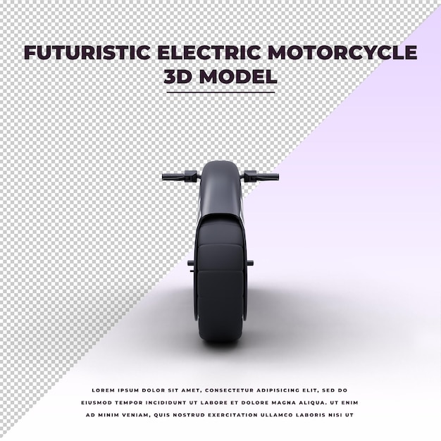 Futuristic electric motorcycle