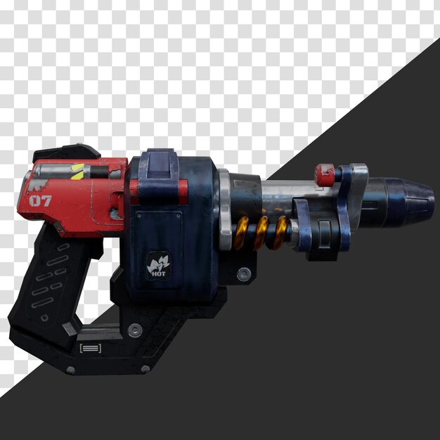 PSD futuristic gun