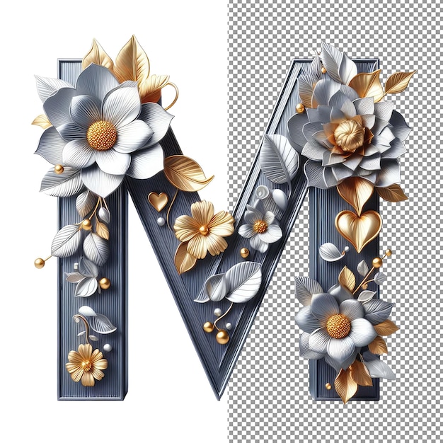 Futuristic Letter Forms 3D Isolated Alphabet