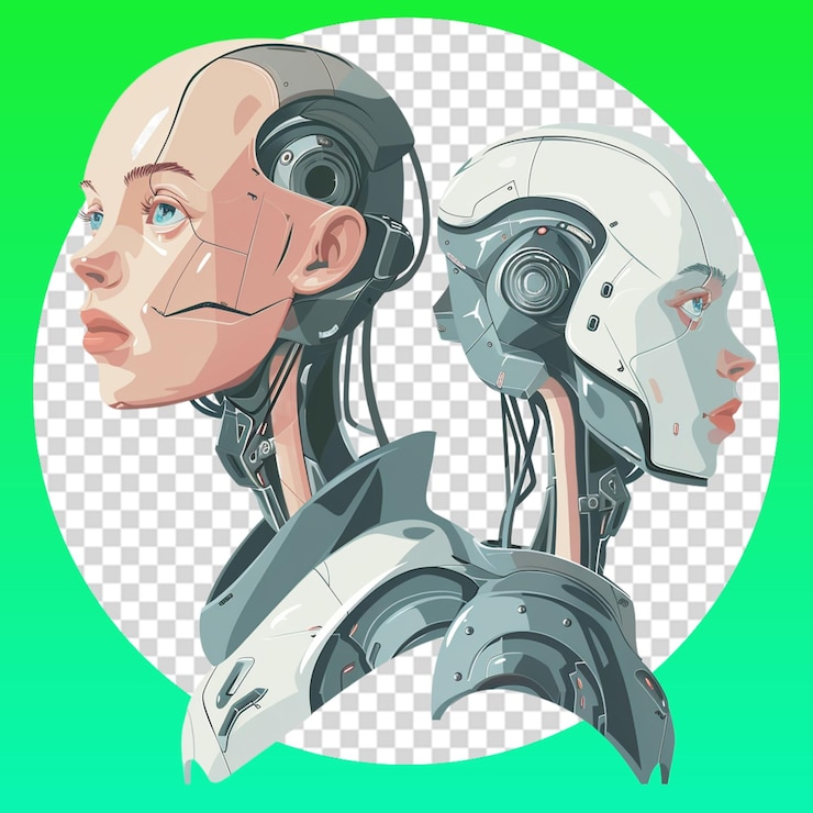 PSD フューチャリスティック 人間ロボット