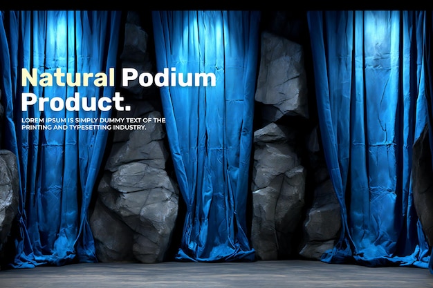 PSD Футуристический подиум, макет презентации продукта, сцена неонового света для демонстрации продукта