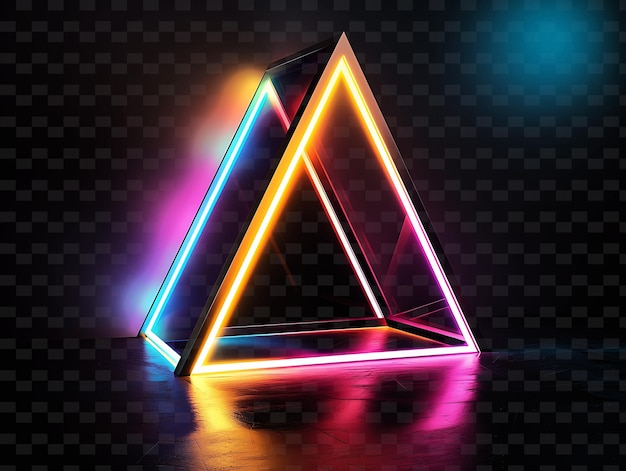 PSD フューチュリスティック・プリズム (futuristic prism) はホログラムで描かれた三角形のサインボードです