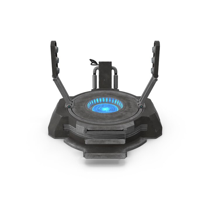 PSD futuristic teleportation device platform