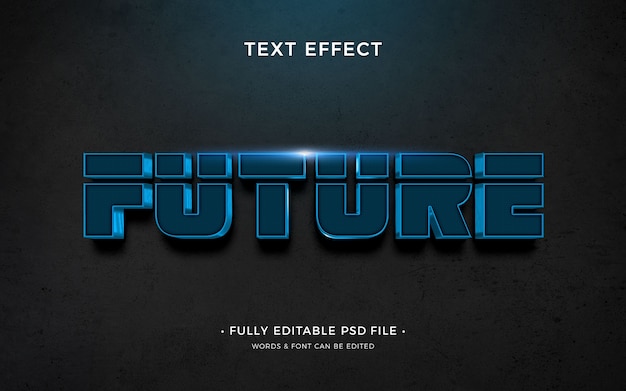 Futuristic text font