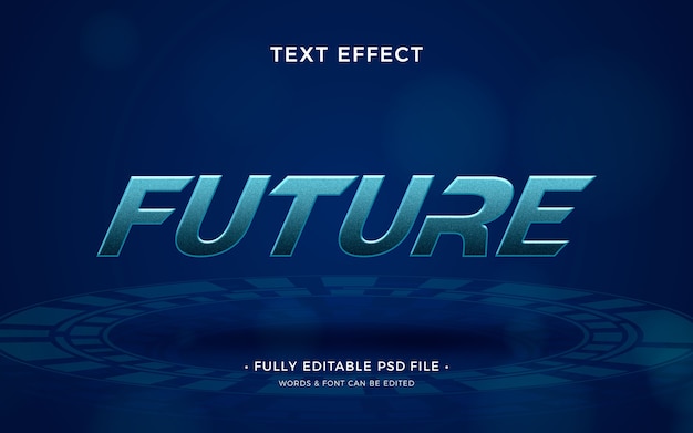 PSD futuristic text font