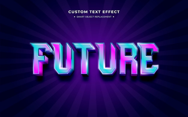 Futuristisch 3D-tekststijleffect