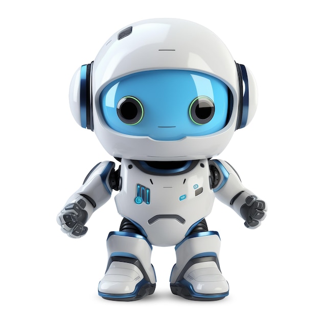 PSD futuristisch schattig robot personage