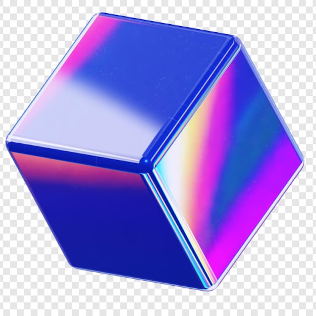 Futuristische 3D abstracte holografische kubus