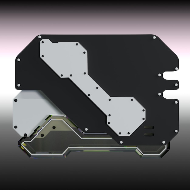 Futuristisk teknikpanel