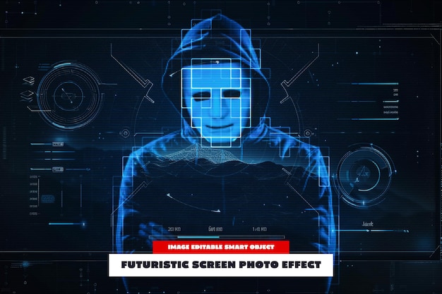 Futuristyczny efekt zdjęć ekranu