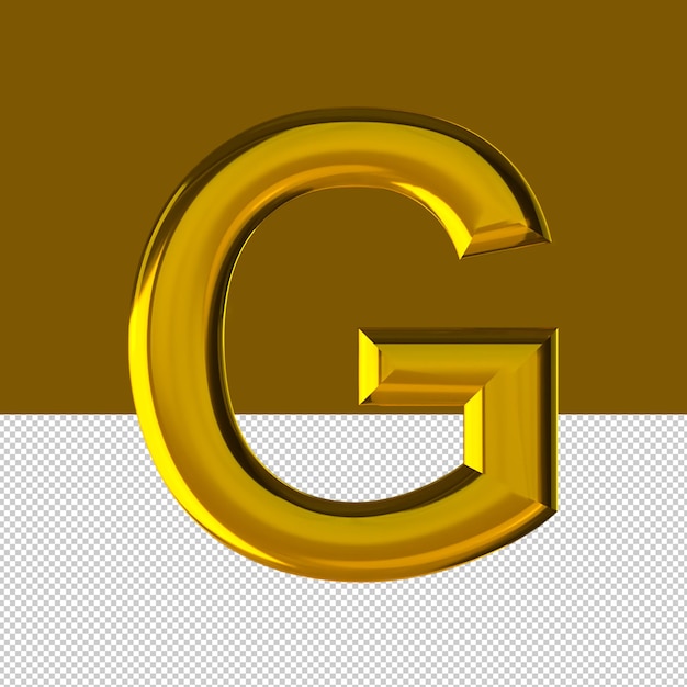 G Letter text effect oil