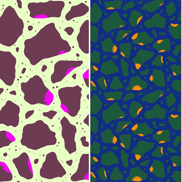 Gąbka morska z nieregularną sylwetką teksturowana Minimal Graphi Nature Pattern Vector Designs