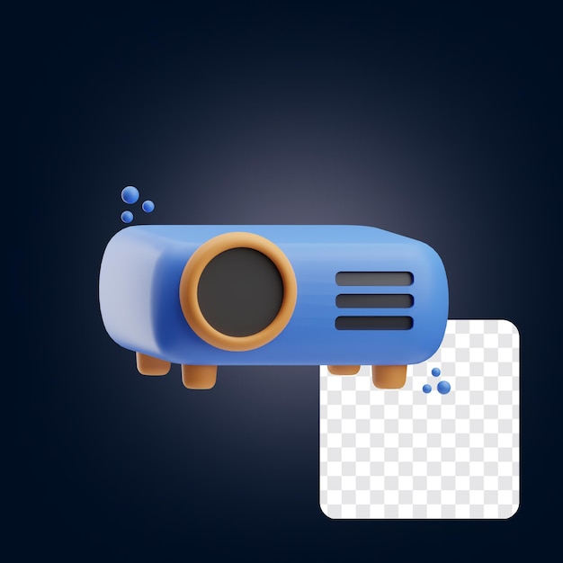 Gadget modern projector 3d icon illustration