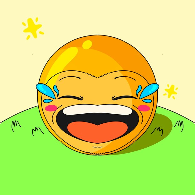 PSD Иллюстрация emoji gag