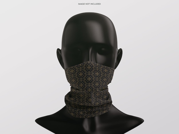 Gaiter gezichtsmasker mockup