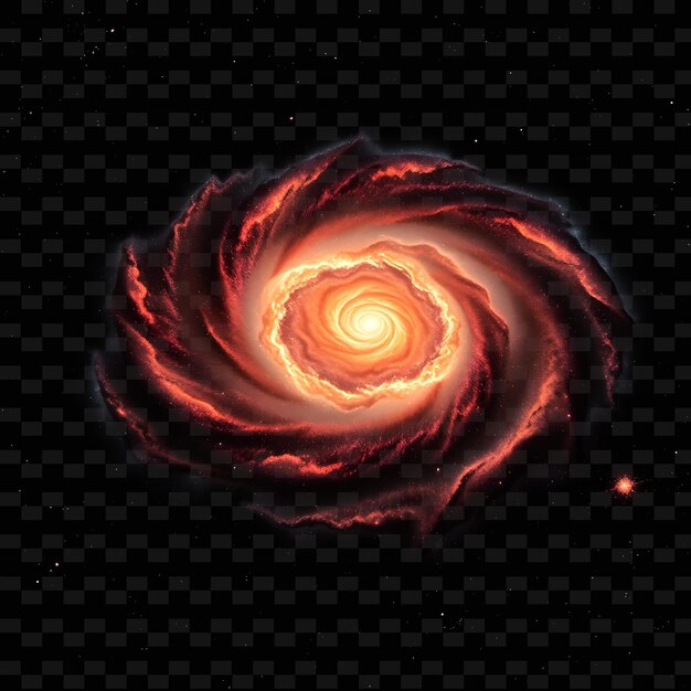 Galactic Wake Trailing With Grand Crimson and Bronze Undulating With Dark Matte PNG Neon Backgroundr