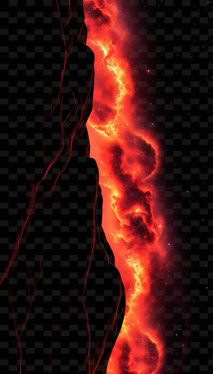 PSD galactic wall towering with grand crimson and bronze undulating with gravitatio png neon backgroundn