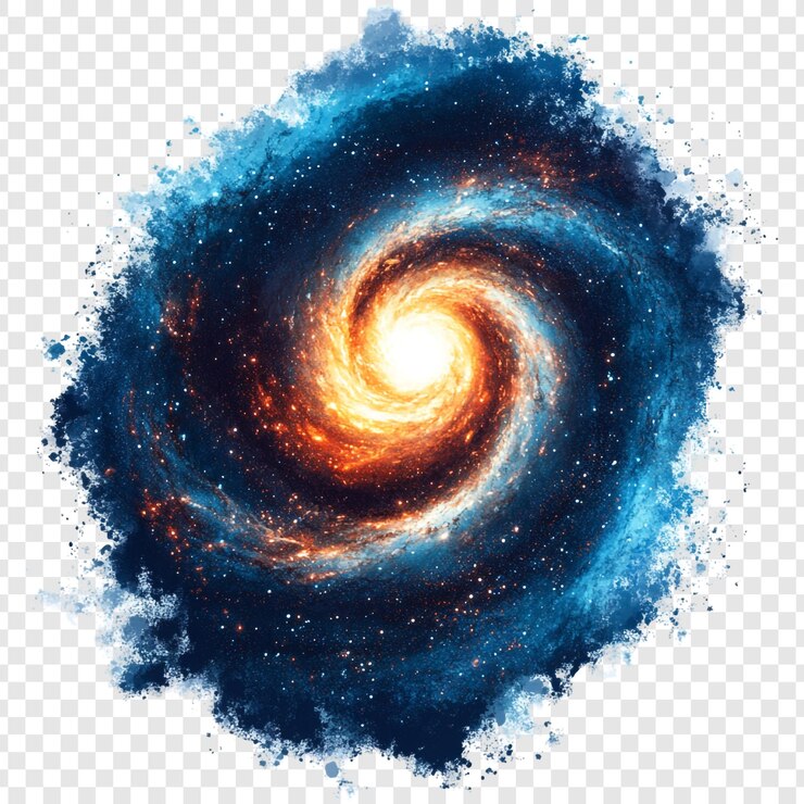 PSD galaktyka spiralna w kosmosie