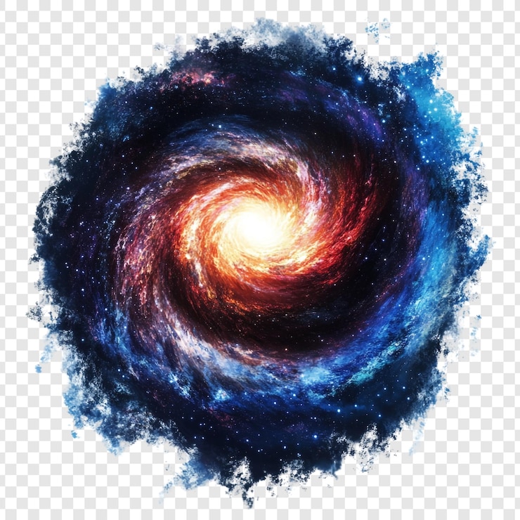 PSD galaktyka spiralna w kosmosie