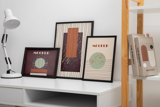 Gallery frames mockup design