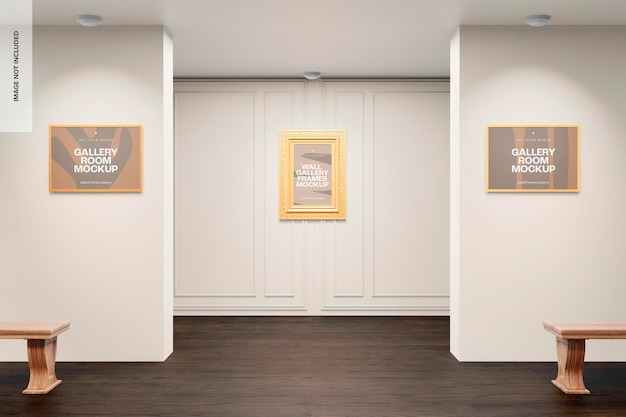 PSD gallery room mockup