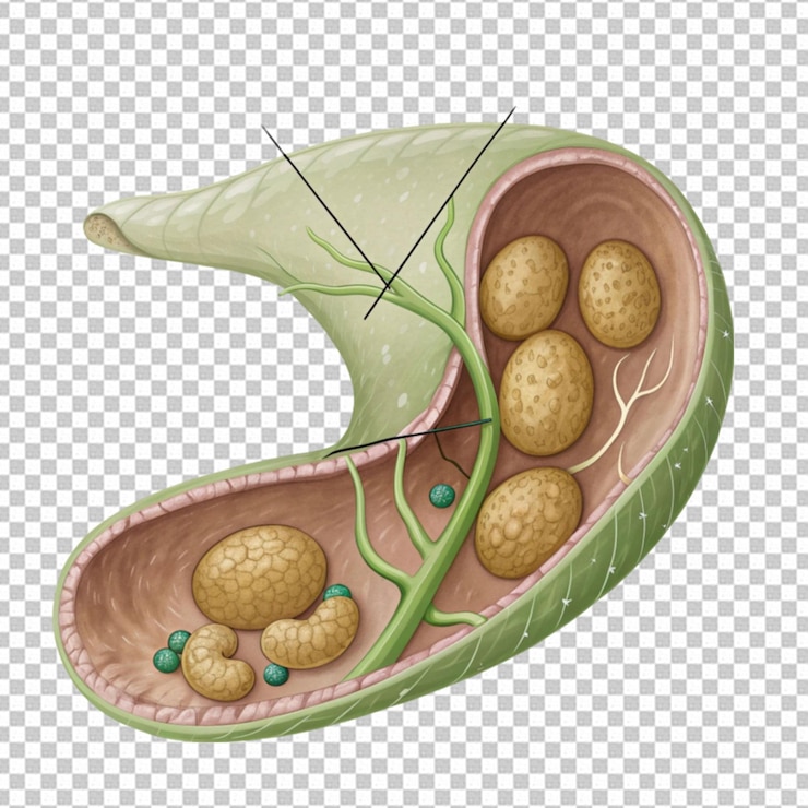 PSD gallstones anatomy gallbladder hepatic duct mucosa