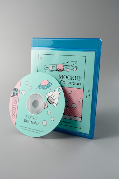 game box on grey background