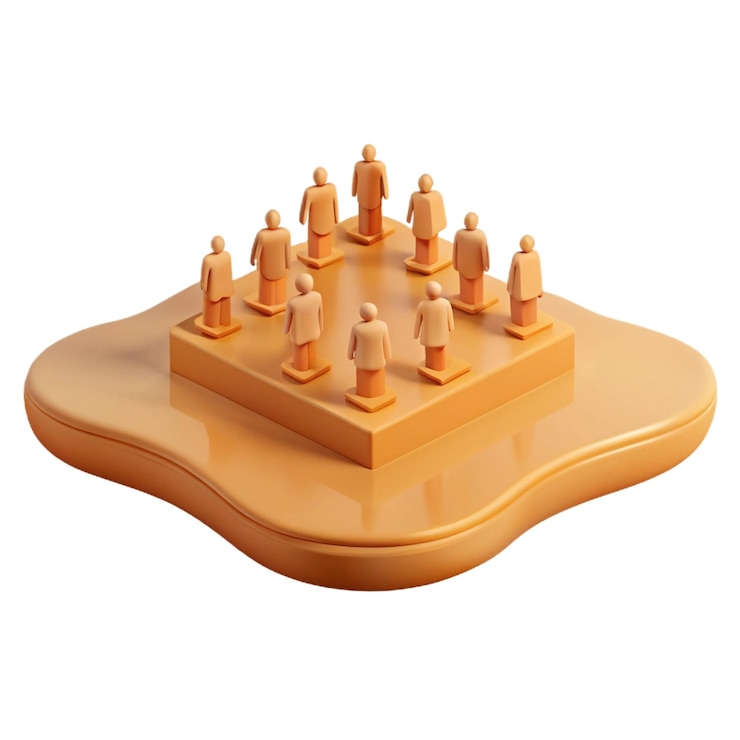 PSD a game of chess with a wooden platform and a wooden block with a number of candles on it