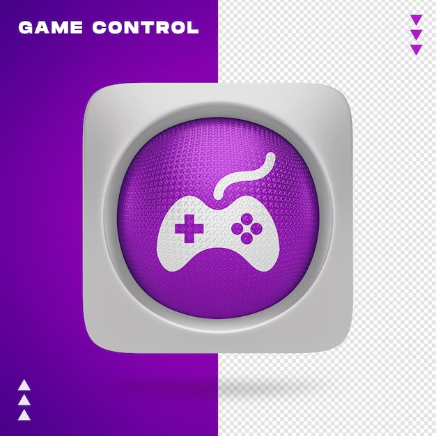 PSD game control design in 3d rendering