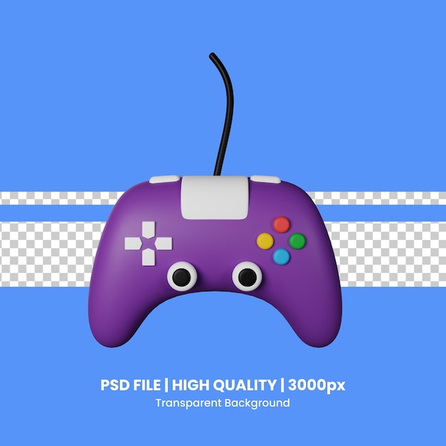 Game controller 3d icon illustration