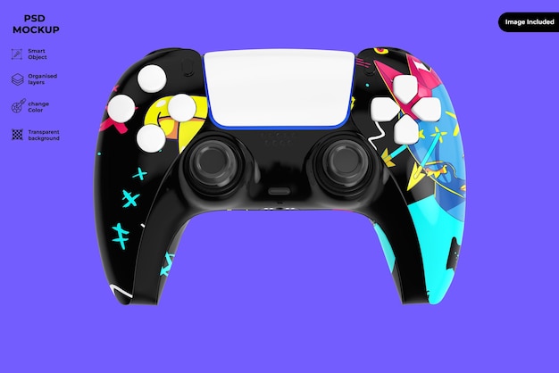 PSD game controller skin mockup