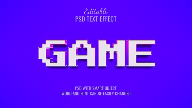 Game editable text effect