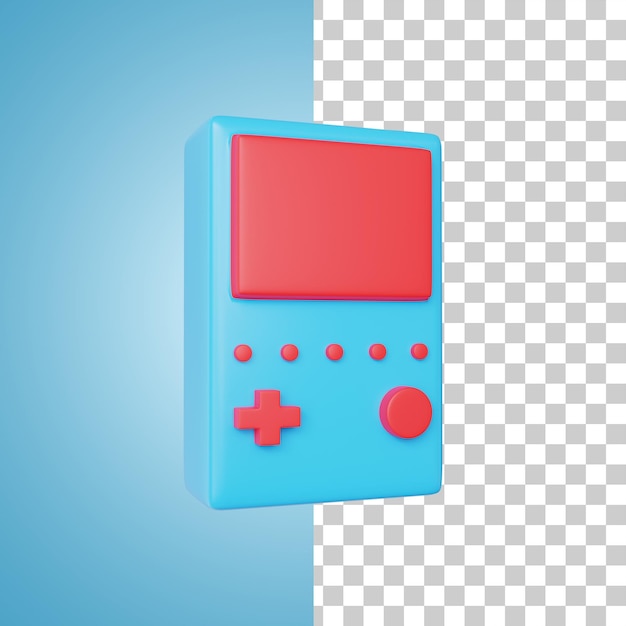 PSD game icon 3d rendering