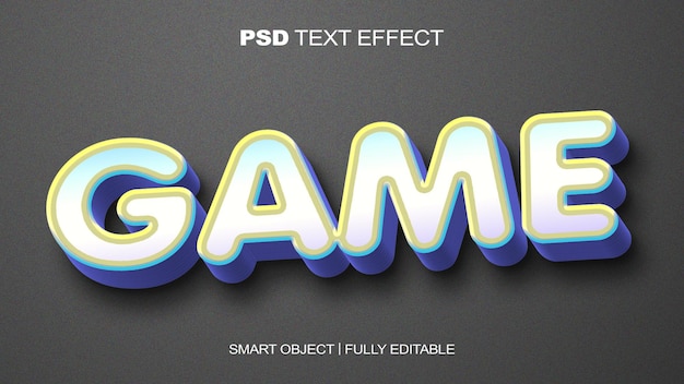 Game text effect text style