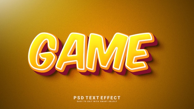 Game text effect