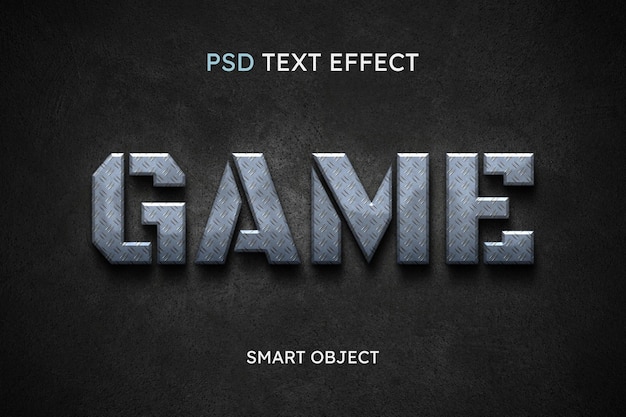 PSD game text style effect