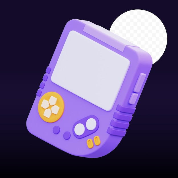 PSD gameboy 3d illustration