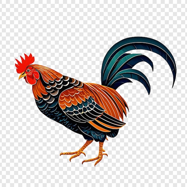 gamecocks isolated on transparent background