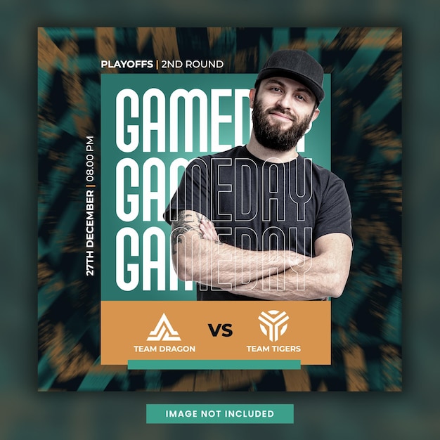 Gameday esport gamingsocial media template