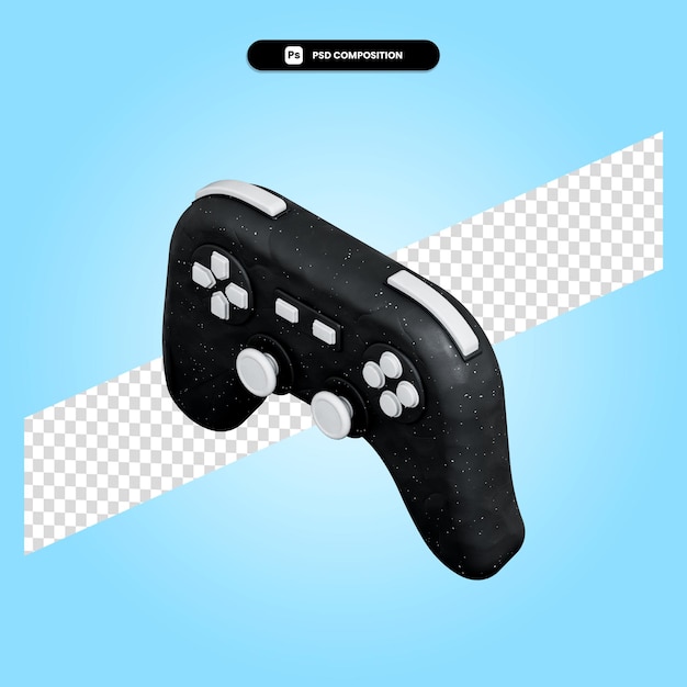 Gamepad 3d render illustration isolated