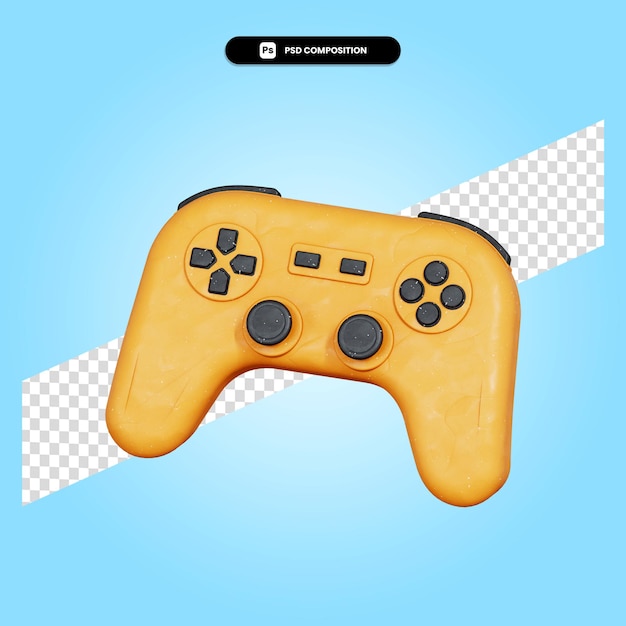 Gamepad 3d render illustration isolated