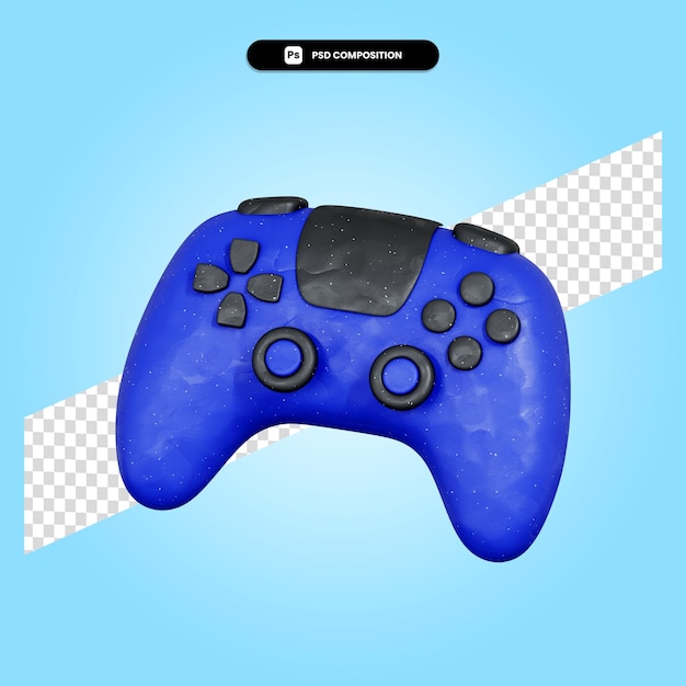 Gamepad 3d render illustration isolated